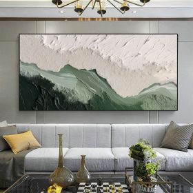 Hand Painted Abstract Oil Painting Minimalist Beach Oil Painting on Canvas Original Large Wall Art Texture Ocean Wave Painting Custom Wall Decor (style: 01, size: 120x240cm)