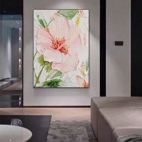 Hand Painted Oil Paintings Flower Painting on Canvas Original Abstract Painting Spring Floral Painting on Canvas Large Textured Colorful Wall Art (style: 01, size: 150x220cm)
