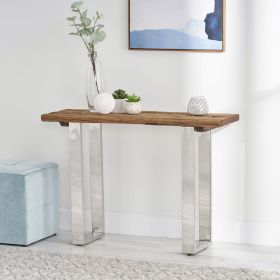 Console Table (Table Top Material: Wood+Metal)